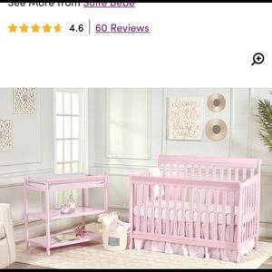 Crib and changing table
